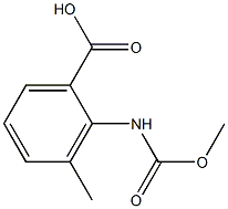 2-[(methoxycarbonyl)amino]-3-methylbenzoic acid,,结构式