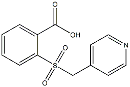 2-[(pyridin-4-ylmethyl)sulfonyl]benzoic acid Structure