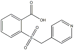 2-[(pyridin-4-ylmethyl)sulfonyl]benzoic acid 结构式