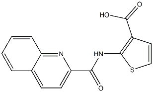 2-[(quinolin-2-ylcarbonyl)amino]thiophene-3-carboxylic acid