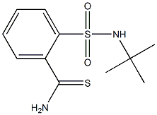 2-[(tert-butylamino)sulfonyl]benzenecarbothioamide,,结构式
