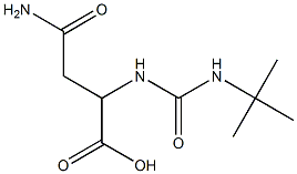 2-[(tert-butylcarbamoyl)amino]-3-carbamoylpropanoic acid,,结构式