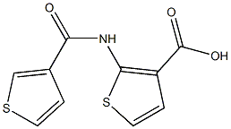 2-[(thien-3-ylcarbonyl)amino]thiophene-3-carboxylic acid Structure