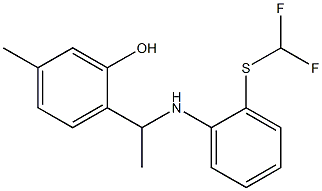 2-[1-({2-[(difluoromethyl)sulfanyl]phenyl}amino)ethyl]-5-methylphenol|