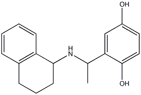 2-[1-(1,2,3,4-tetrahydronaphthalen-1-ylamino)ethyl]benzene-1,4-diol,,结构式
