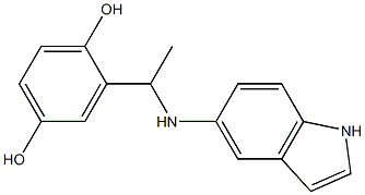 2-[1-(1H-indol-5-ylamino)ethyl]benzene-1,4-diol Structure