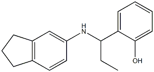 2-[1-(2,3-dihydro-1H-inden-5-ylamino)propyl]phenol Structure