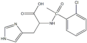 2-[1-(2-chlorophenyl)acetamido]-3-(1H-imidazol-4-yl)propanoic acid|