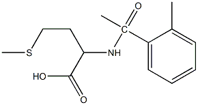 2-[1-(2-methylphenyl)acetamido]-4-(methylsulfanyl)butanoic acid 结构式