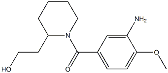 2-[1-(3-amino-4-methoxybenzoyl)piperidin-2-yl]ethanol Structure