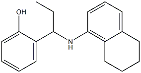 2-[1-(5,6,7,8-tetrahydronaphthalen-1-ylamino)propyl]phenol,,结构式