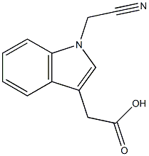 2-[1-(cyanomethyl)-1H-indol-3-yl]acetic acid|