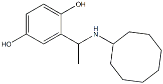 2-[1-(cyclooctylamino)ethyl]benzene-1,4-diol Structure