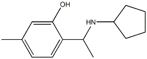 2-[1-(cyclopentylamino)ethyl]-5-methylphenol