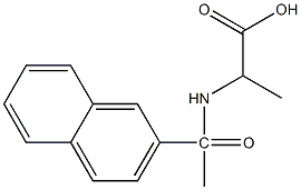 2-[1-(naphthalen-2-yl)acetamido]propanoic acid Structure