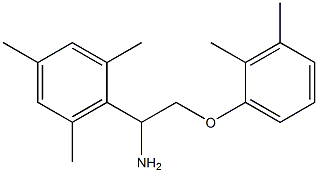 2-[1-amino-2-(2,3-dimethylphenoxy)ethyl]-1,3,5-trimethylbenzene Struktur