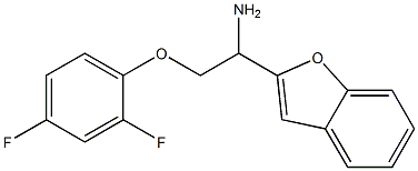 2-[1-amino-2-(2,4-difluorophenoxy)ethyl]-1-benzofuran Struktur