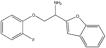 2-[1-amino-2-(2-fluorophenoxy)ethyl]-1-benzofuran