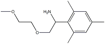 2-[1-amino-2-(2-methoxyethoxy)ethyl]-1,3,5-trimethylbenzene Struktur