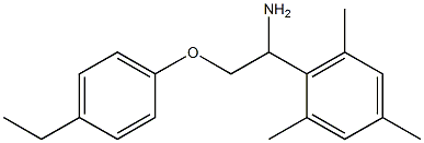2-[1-amino-2-(4-ethylphenoxy)ethyl]-1,3,5-trimethylbenzene Struktur