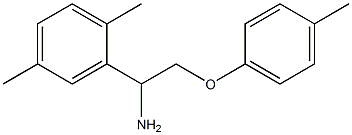 2-[1-amino-2-(4-methylphenoxy)ethyl]-1,4-dimethylbenzene Structure