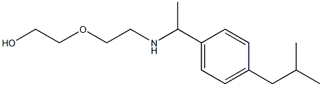 2-[2-({1-[4-(2-methylpropyl)phenyl]ethyl}amino)ethoxy]ethan-1-ol Structure