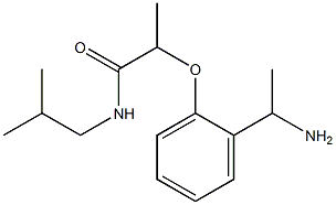 2-[2-(1-aminoethyl)phenoxy]-N-(2-methylpropyl)propanamide Structure