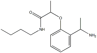 2-[2-(1-aminoethyl)phenoxy]-N-butylpropanamide Structure