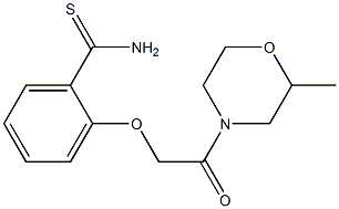 2-[2-(2-methylmorpholin-4-yl)-2-oxoethoxy]benzenecarbothioamide Structure