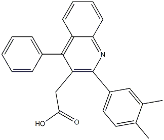 2-[2-(3,4-dimethylphenyl)-4-phenylquinolin-3-yl]acetic acid
