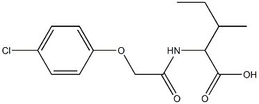  2-[2-(4-chlorophenoxy)acetamido]-3-methylpentanoic acid