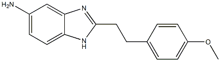 2-[2-(4-methoxyphenyl)ethyl]-1H-benzimidazol-5-amine 结构式