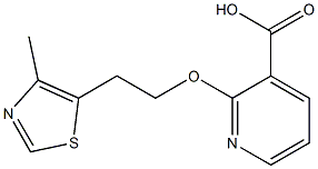 2-[2-(4-methyl-1,3-thiazol-5-yl)ethoxy]pyridine-3-carboxylic acid Structure