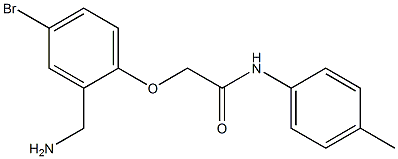 2-[2-(aminomethyl)-4-bromophenoxy]-N-(4-methylphenyl)acetamide