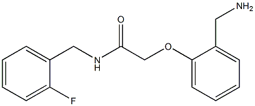 2-[2-(aminomethyl)phenoxy]-N-(2-fluorobenzyl)acetamide|