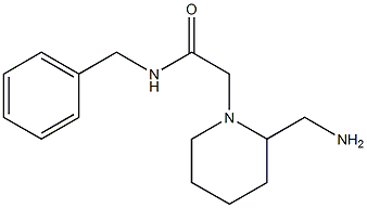 2-[2-(aminomethyl)piperidin-1-yl]-N-benzylacetamide,,结构式