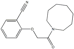 2-[2-(azocan-1-yl)-2-oxoethoxy]benzonitrile Struktur