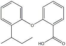 2-[2-(butan-2-yl)phenoxy]benzoic acid 化学構造式