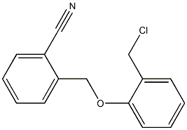 2-[2-(chloromethyl)phenoxymethyl]benzonitrile,,结构式