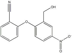 2-[2-(hydroxymethyl)-4-nitrophenoxy]benzonitrile Structure