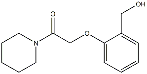 2-[2-(hydroxymethyl)phenoxy]-1-(piperidin-1-yl)ethan-1-one Struktur
