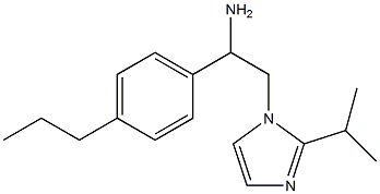 2-[2-(propan-2-yl)-1H-imidazol-1-yl]-1-(4-propylphenyl)ethan-1-amine Struktur