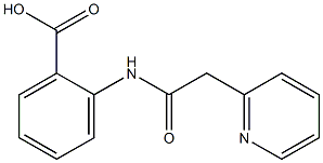 2-[2-(pyridin-2-yl)acetamido]benzoic acid,,结构式