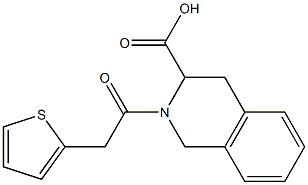 2-[2-(thiophen-2-yl)acetyl]-1,2,3,4-tetrahydroisoquinoline-3-carboxylic acid