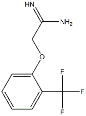 2-[2-(trifluoromethyl)phenoxy]ethanimidamide Struktur