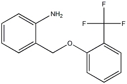 2-[2-(trifluoromethyl)phenoxymethyl]aniline 结构式