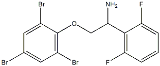 2-[2-amino-2-(2,6-difluorophenyl)ethoxy]-1,3,5-tribromobenzene Struktur