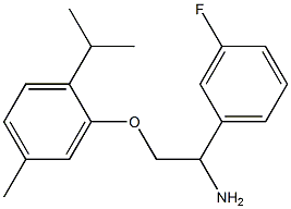 2-[2-amino-2-(3-fluorophenyl)ethoxy]-4-methyl-1-(propan-2-yl)benzene