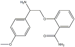 2-[2-amino-2-(4-methoxyphenyl)ethoxy]benzamide 结构式