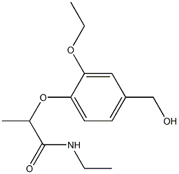 2-[2-ethoxy-4-(hydroxymethyl)phenoxy]-N-ethylpropanamide Structure